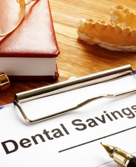 Paperwork for an in house dental savings plan