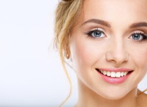 Close up of woman with an attractive smile